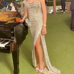 Strapless maxi sequin dress, Nicole bakti